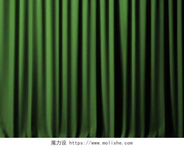绿色的窗帘背景